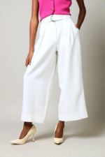 Belted Culotte Pants