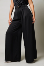 Belted Satin Pants