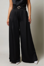 Belted Satin Pants - Image 4