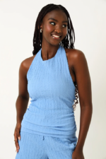 Halter Neck Crinkle Top - Image 6