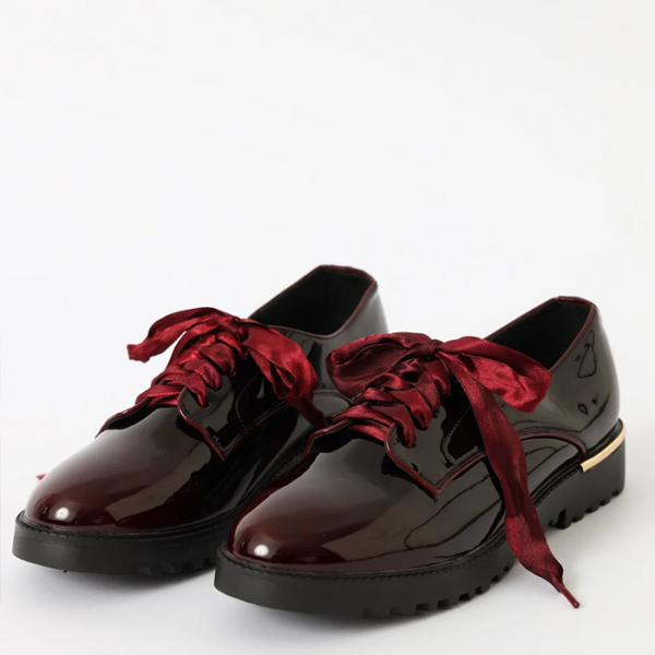 Ombre Patent Lace Up