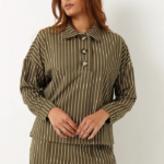 Placket Stripe Top