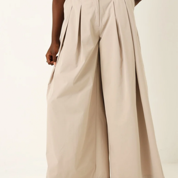 Pleat Front Twill Pants